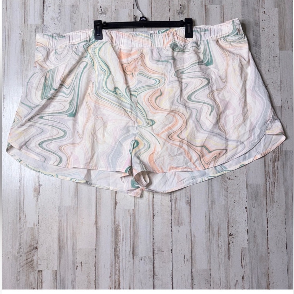 Old Navy Active Powersoft Quick Dry Plus Size 3X & 4X Pastel Swirl Shorts